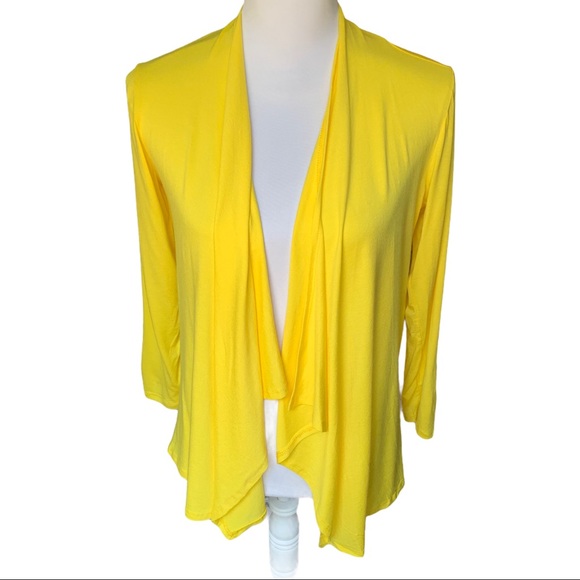 Rags and Couture Sweaters - Rags and Couture Yellow Knit Open Cardigan NEW